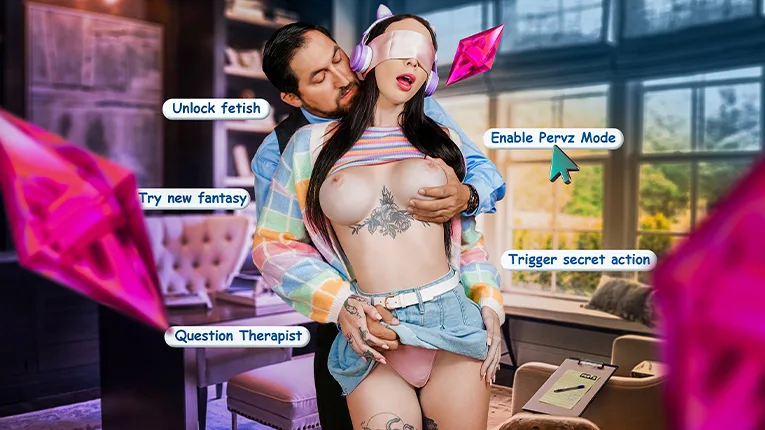 “Fucking IRL?!” Shy E-Girl Squirts All Over Her Pervy Therapist’s Cock - PervTherapy - 400927