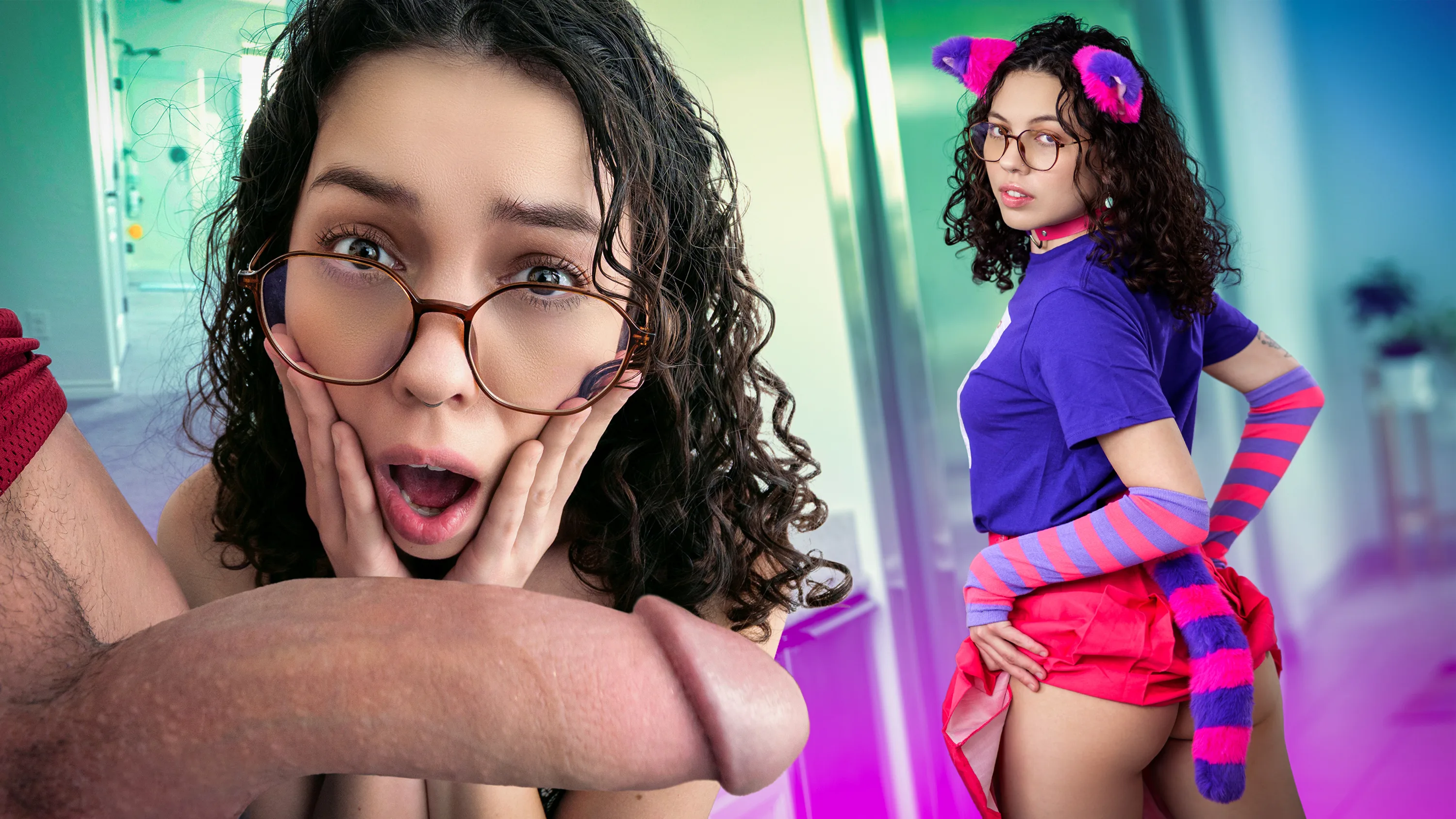 “Try on My Mom’s Lingerie…” Nerd Girl vs Jock’s Cock - My BabySitters Club - 402073
